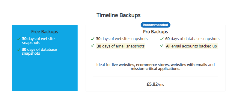 Timeline Backup System
